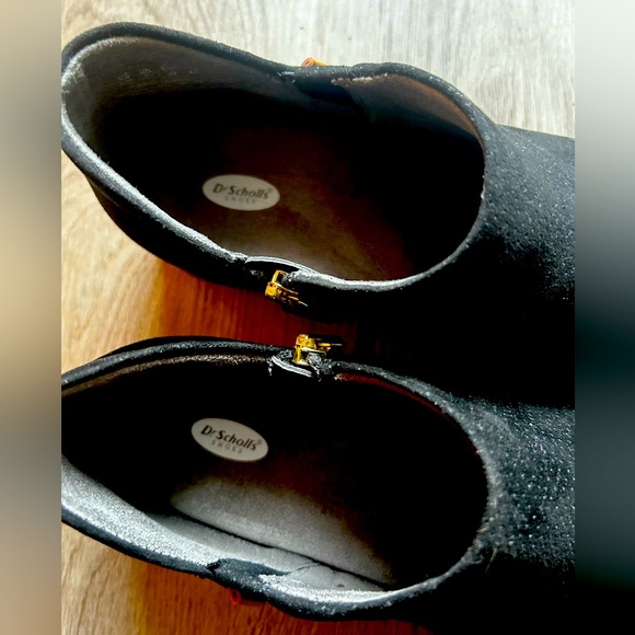 Dr. Scholls Shoe Boots Black Suede Size 8 - Picture 6 of 6